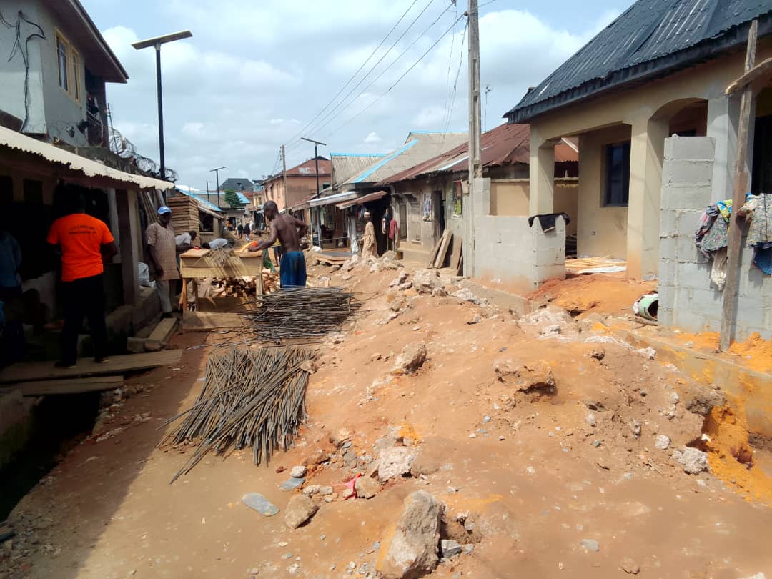 Construction of Road and Drainage at Imam Ojoku, Agege