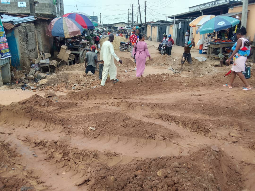 Construction of Road at Adegbola Street