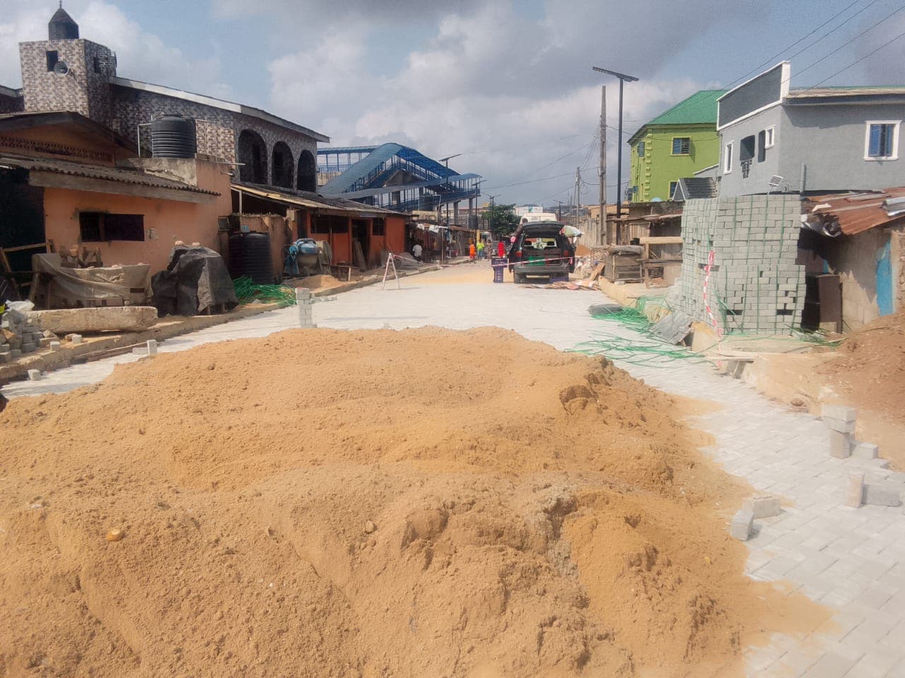 Construction of Road at Adegbola Street