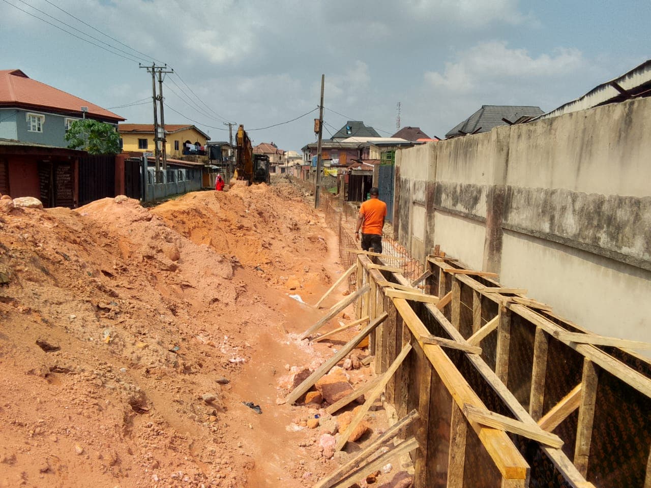 Construction of Drainage at Bode Tobun Street