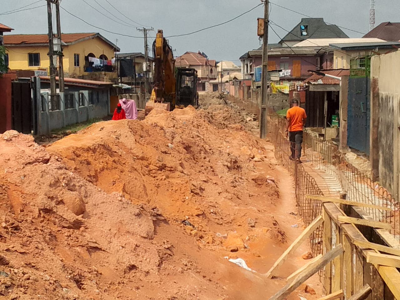 Construction of Drainage at Bode Tobun Street