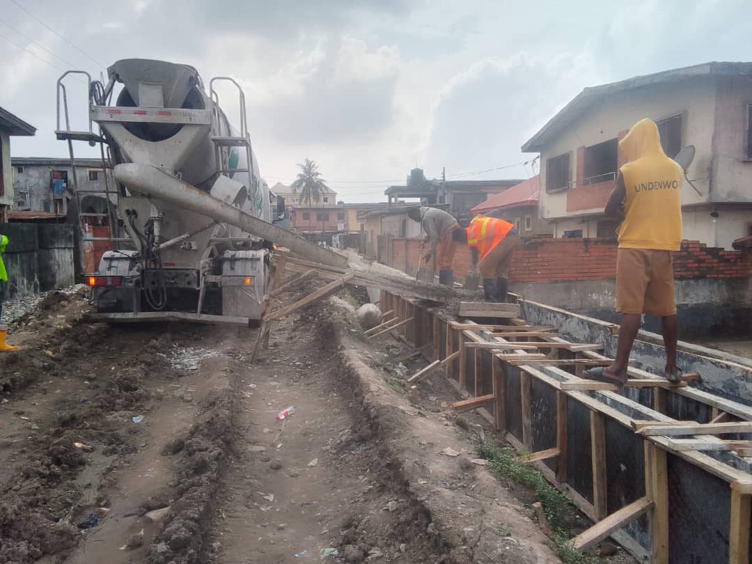 Construction of Drainage at Kadiri Street