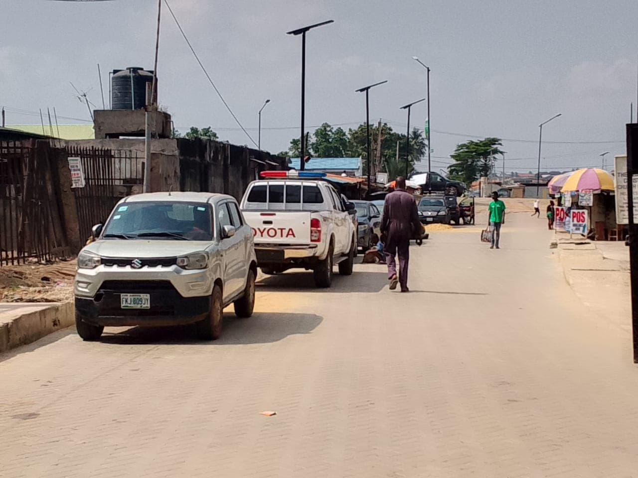 Construction of drainage and road at Elcana street, Agege
