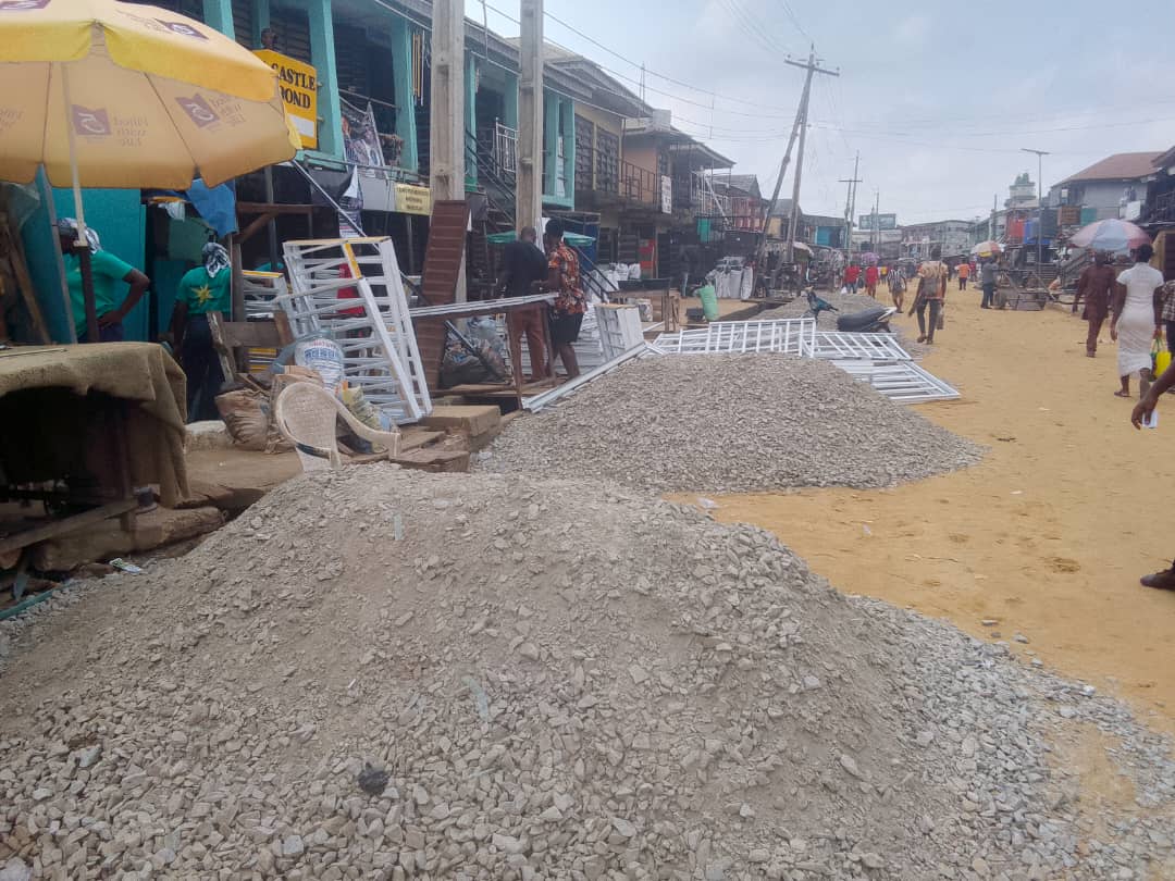 Construction of road and drainage at Ifelodun street, Agege
