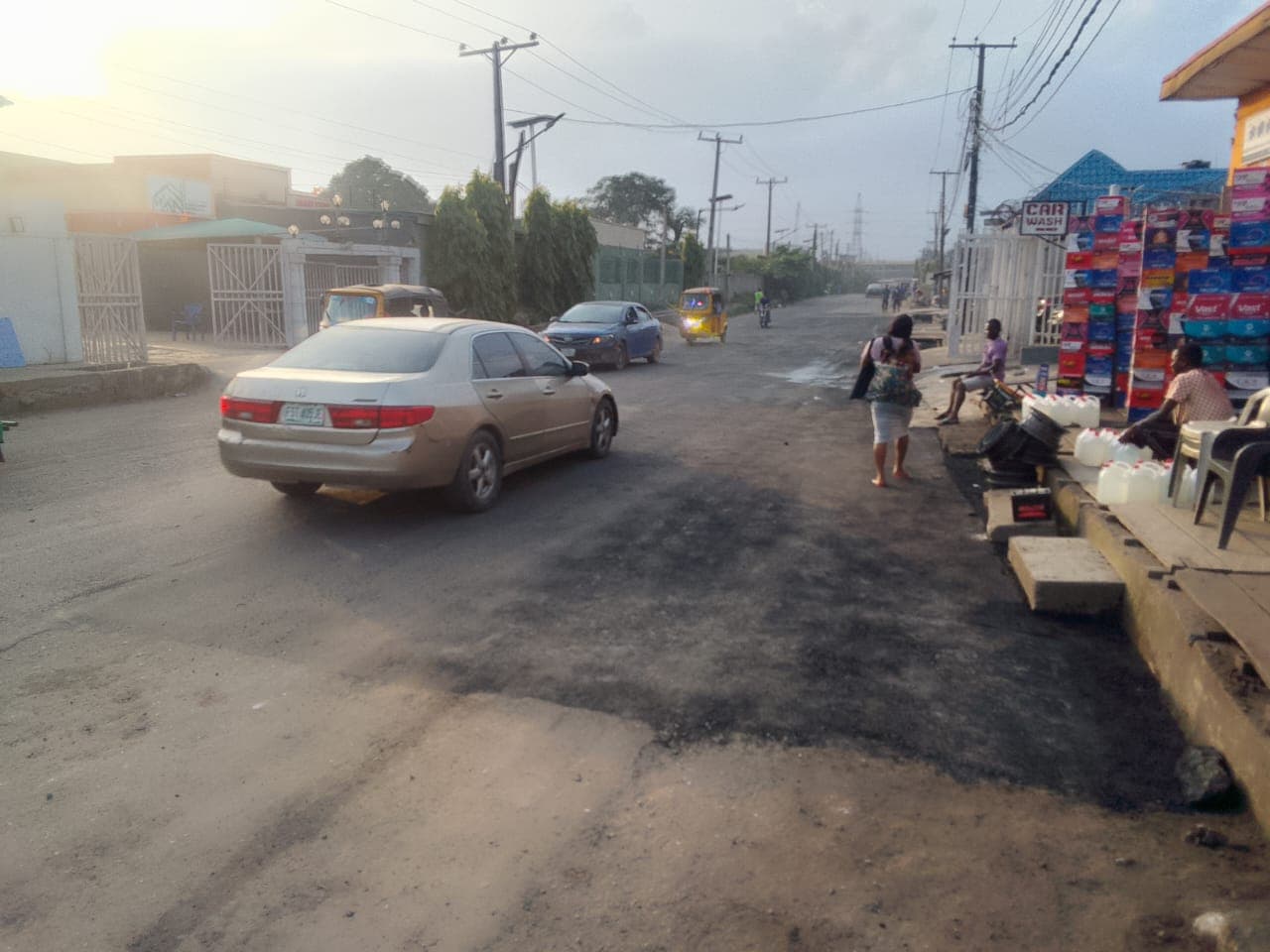 Rehabilitation of road at Akilo road, Agege