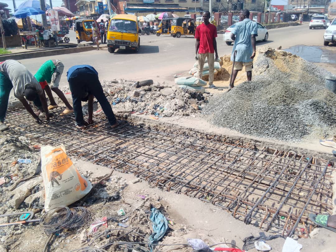 Rehabilitation of road at Akilo road, Agege