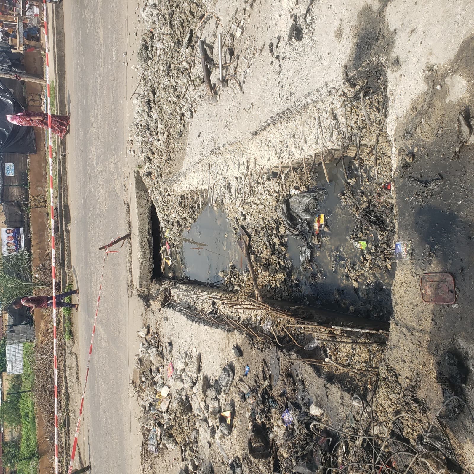 Rehabilitation of road at Akilo road, Agege