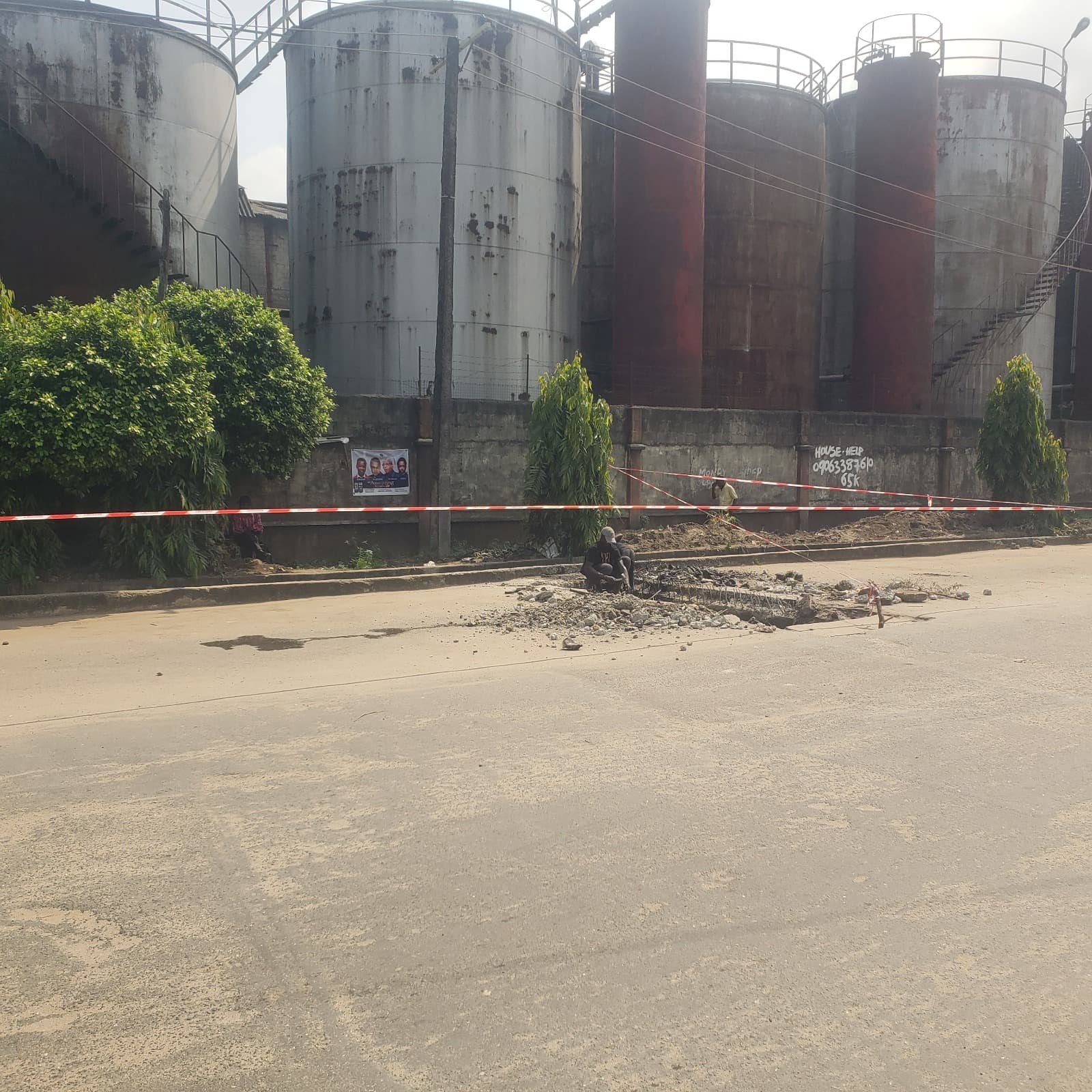 Rehabilitation of road at Akilo road, Agege