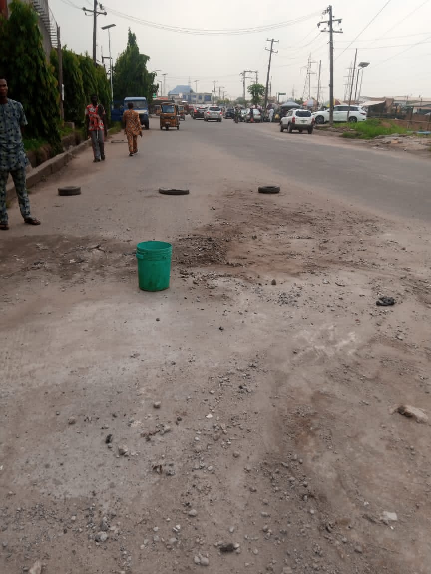 Rehabilitation of road at Akilo road, Agege
