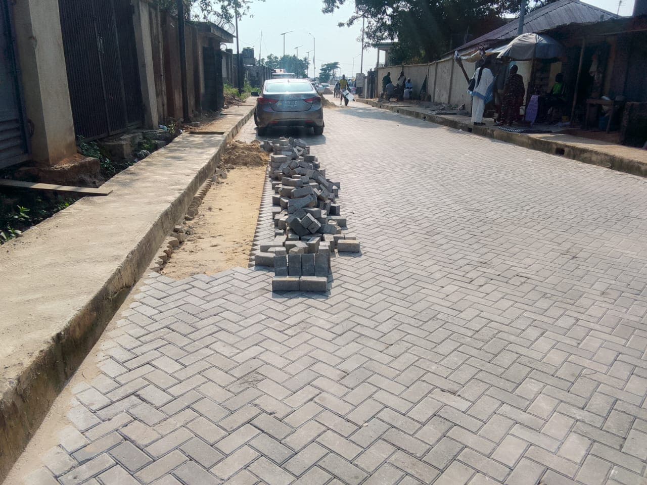Construction of road and drainage, Ajakaiye street