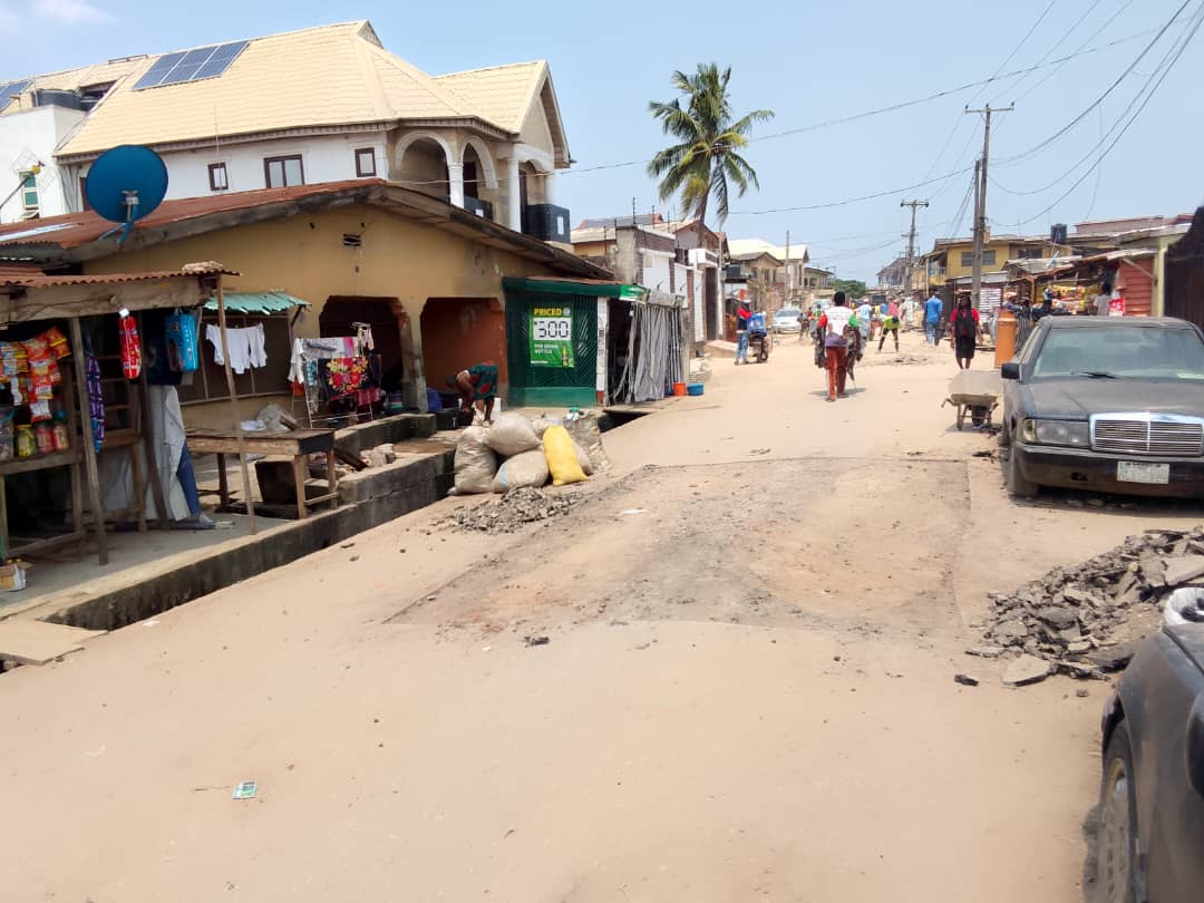 Rehabilitation of road at shodipo street, agege