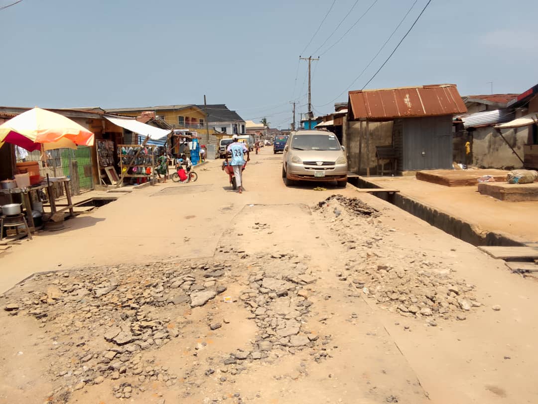 Rehabilitation of road at shodipo street, agege