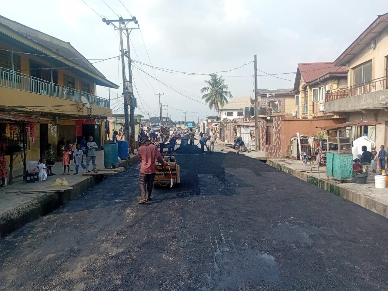 Rehabilitation of road at shodipo street, agege