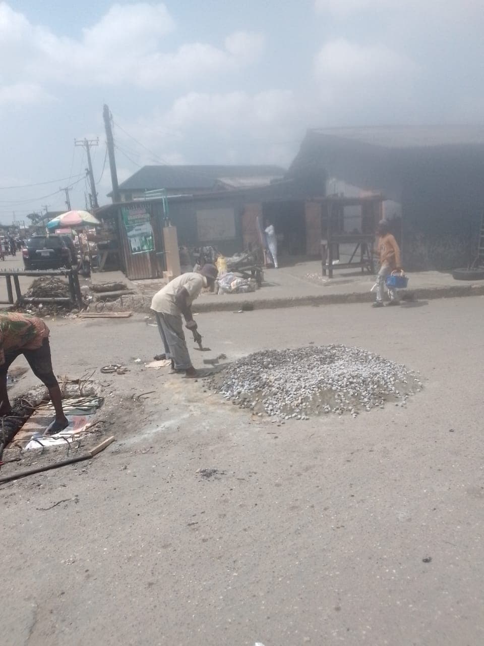 Rehabilitation of road, Baale Shitta street