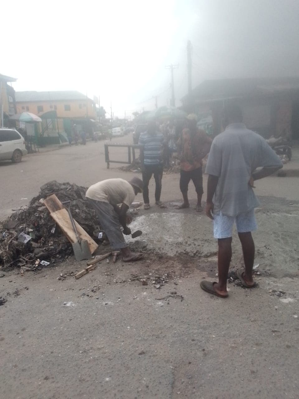 Rehabilitation of road, Baale Shitta street