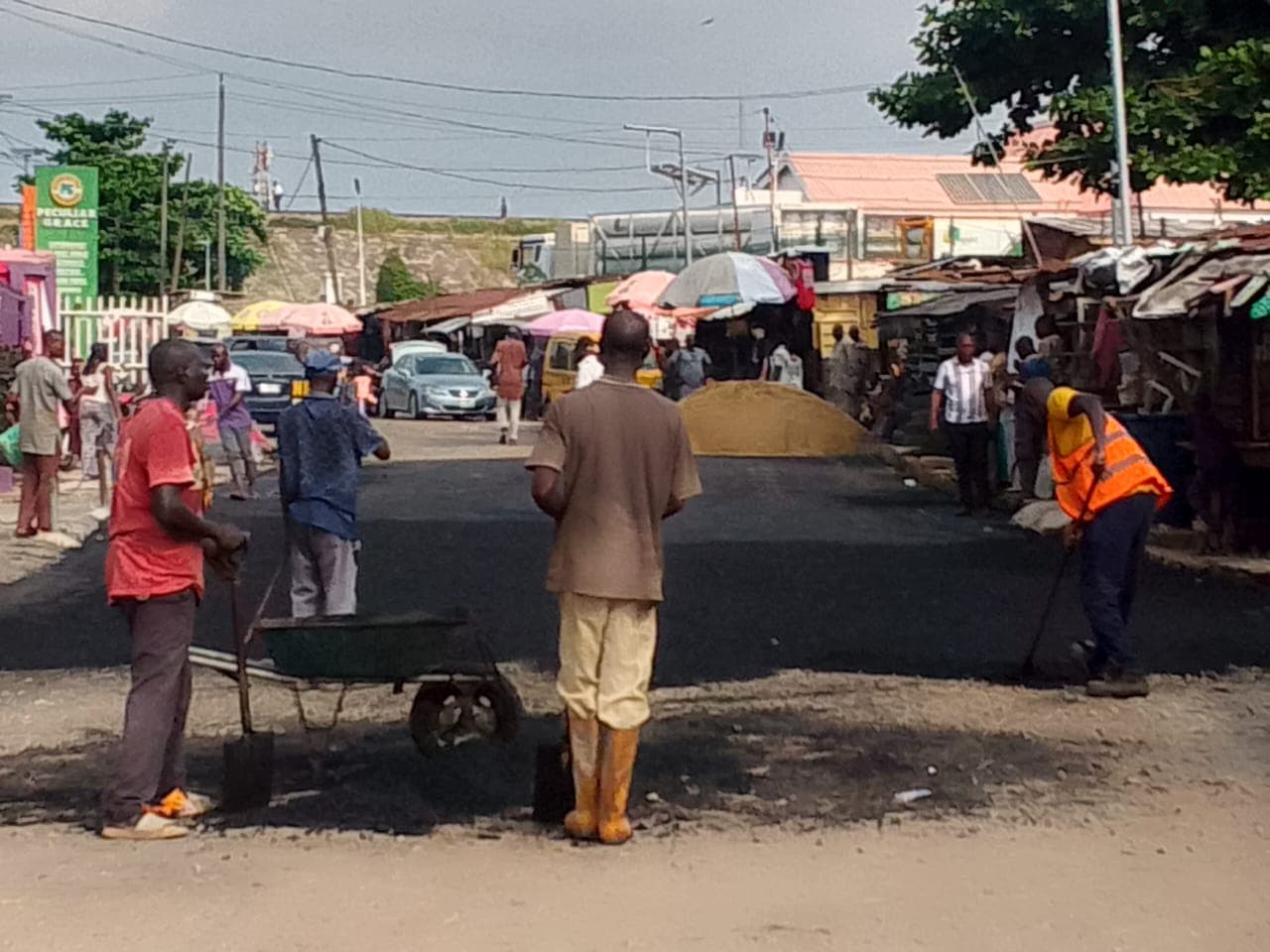 Rehabilitation of road, Baale Shitta street