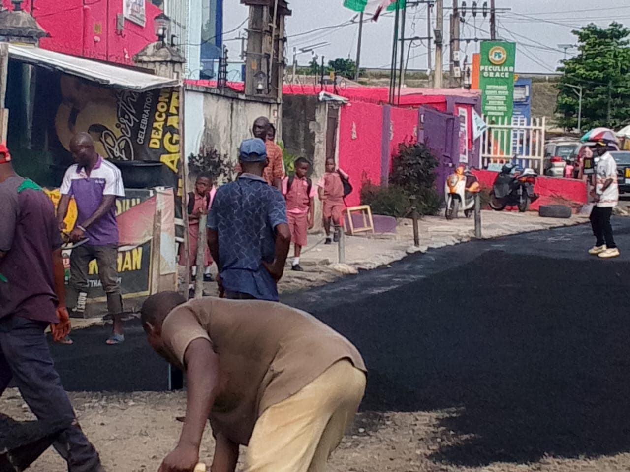 Rehabilitation of road, Baale Shitta street