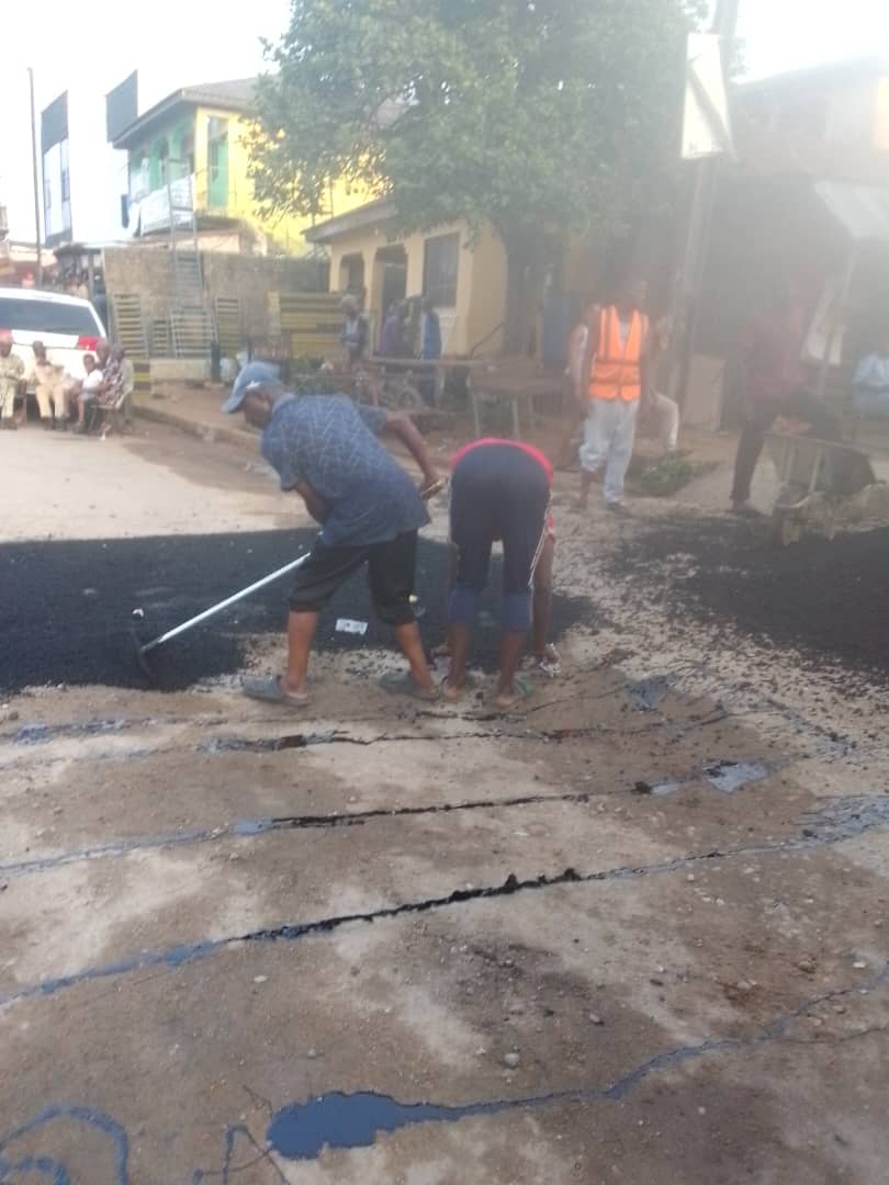 Rehabilitation of road, Baale Shitta street